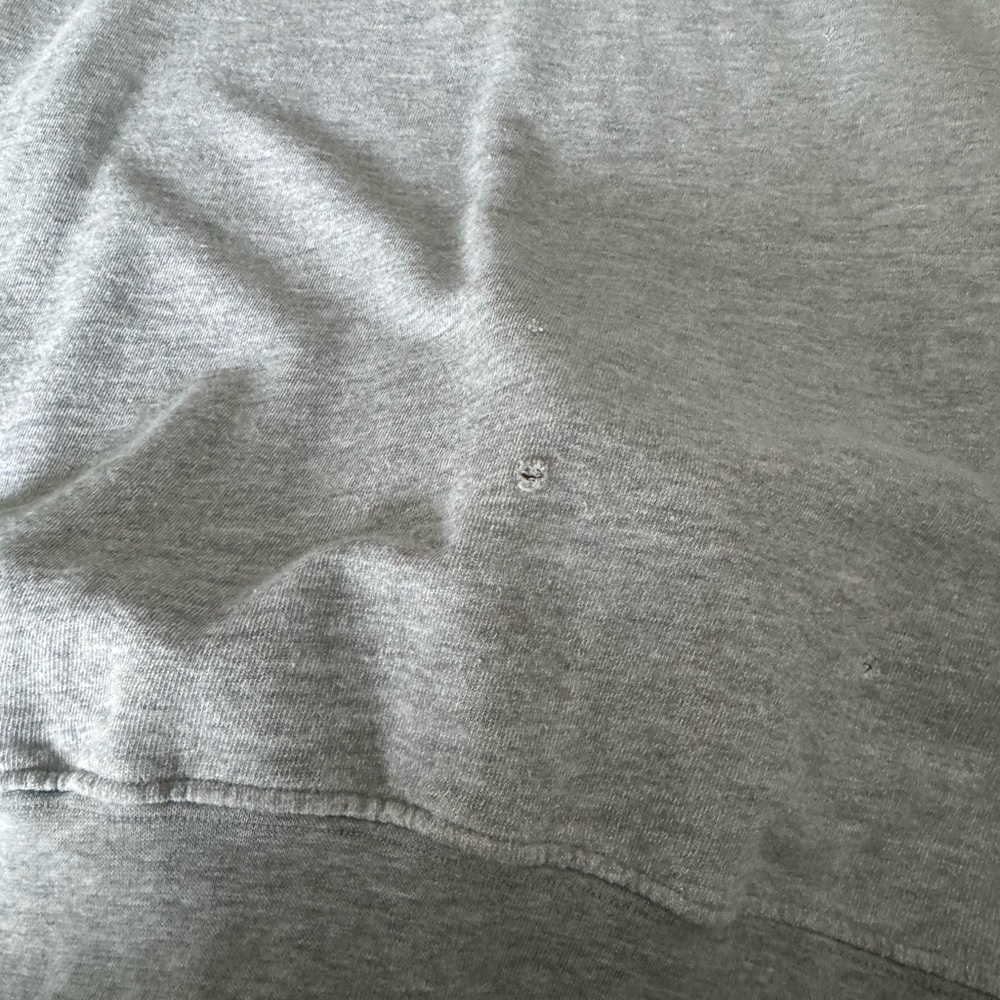 Retro Brand for Free People. Chelsea Grey Sweatshirt, distressed, large. - Picture 4 of 6